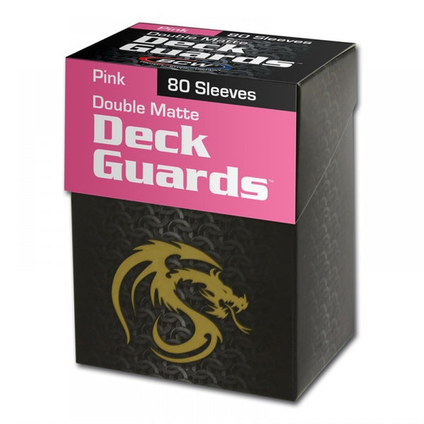 Boxed Double Matte Deck Guards 80 (Pink) | BCW