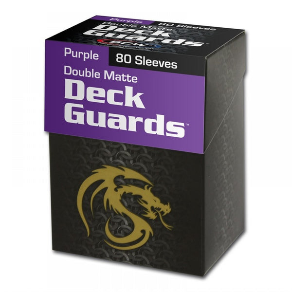 Boxed Double Matte Deck Guards 80 (Purple) | BCW