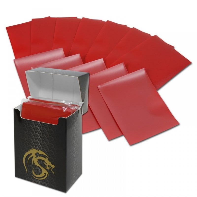 Boxed Double Matte Deck Guards 80 (Red) | BCW