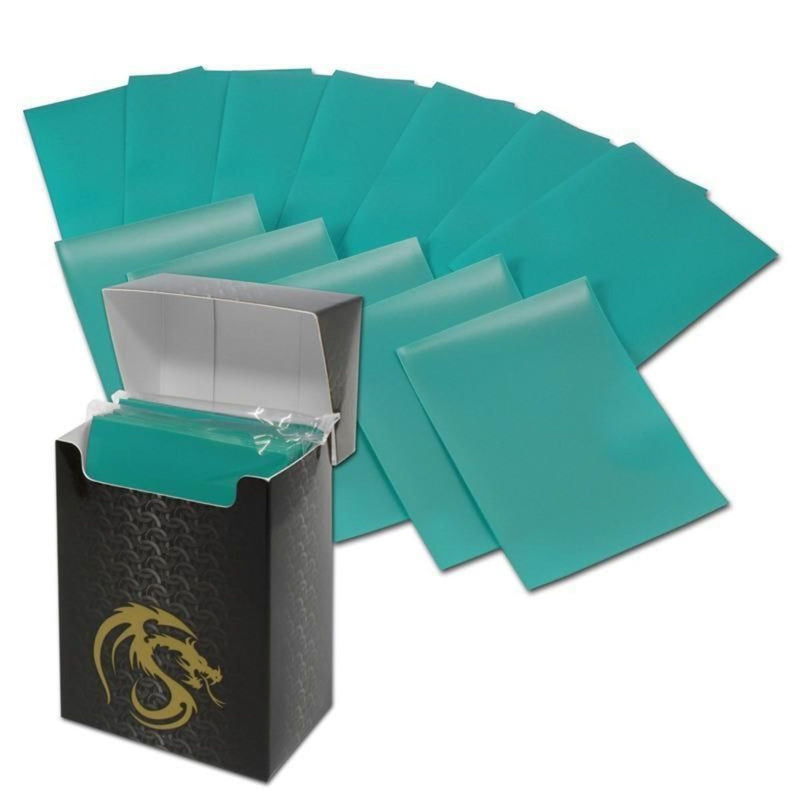 Boxed Double Matte Deck Guards 80 (Teal) | BCW