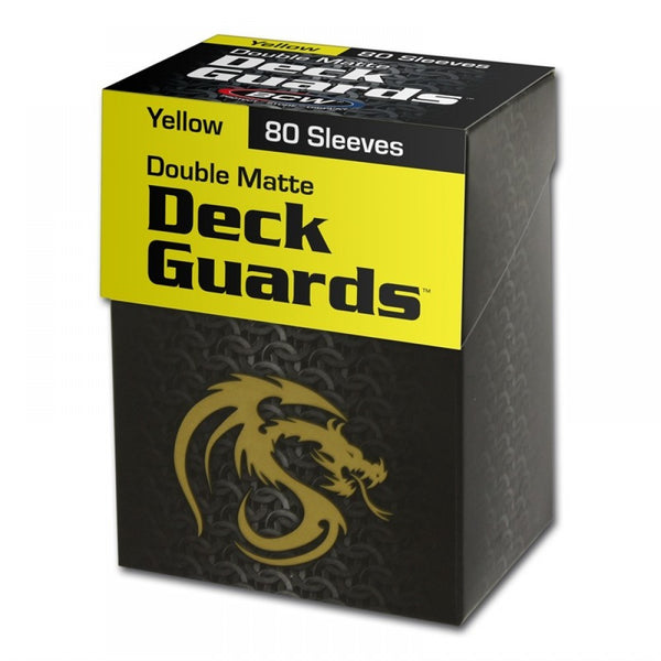 Boxed Double Matte Deck Guards 80 (Yellow) | BCW