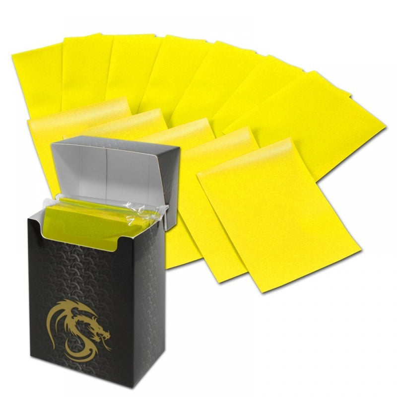 Boxed Double Matte Deck Guards 80 (Yellow) | BCW