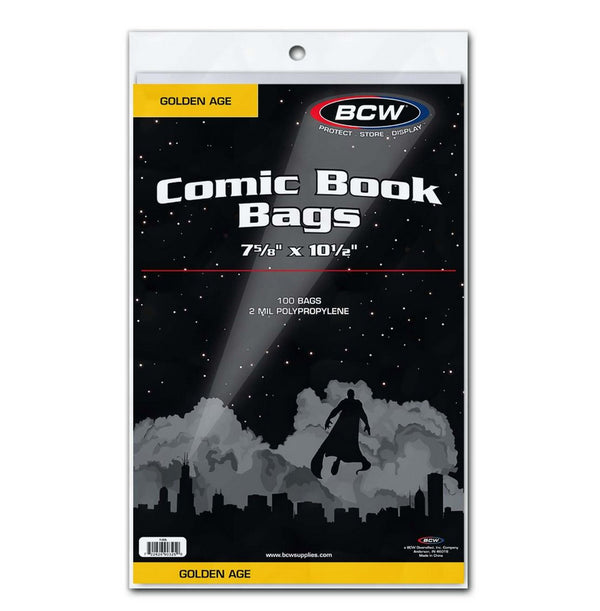Comic Book Bags 7 5/8” x 10 1/2“: Golden Age | BCW