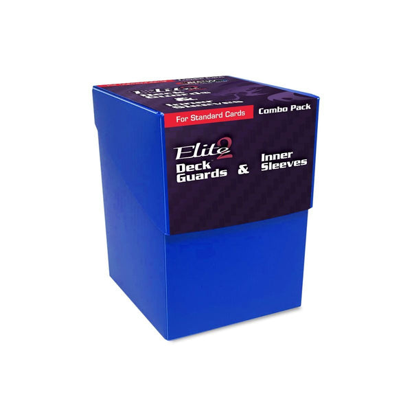 Combo Pack: Inner Sleeves & Elite2 Deck Guards (Blue) | BCW