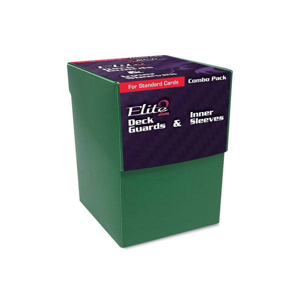 Combo Pack: Inner Sleeves & Elite2 Deck Guards (Green) | BCW