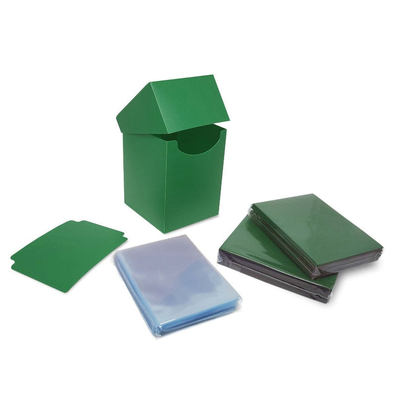 Combo Pack: Inner Sleeves & Elite2 Deck Guards (Green) | BCW