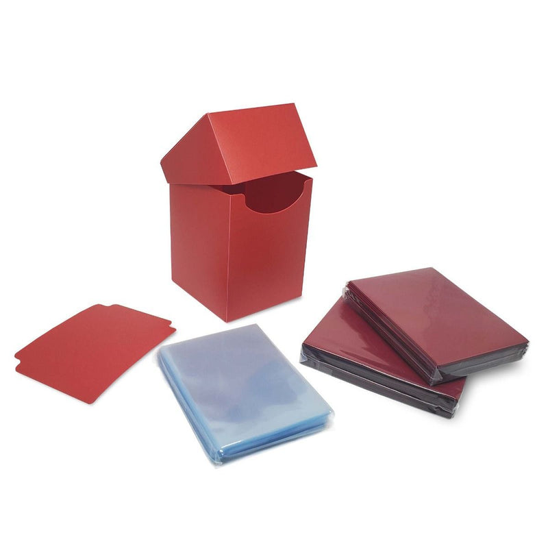 Combo Pack: Inner Sleeves & Elite2 Deck Guards (Red) | BCW