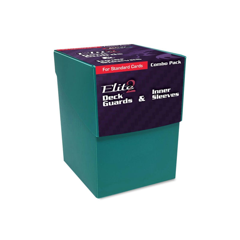 Combo Pack: Inner Sleeves & Elite2 Deck Guards (Teal) | BCW