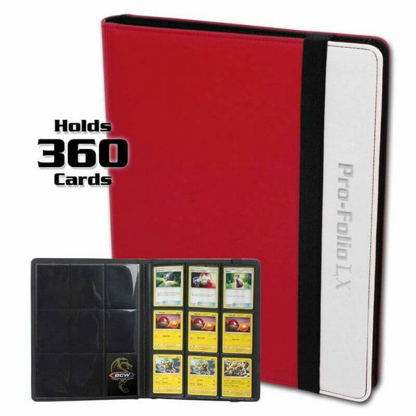 Pro-Folio 9-Pocket LX Album (Red-White) | BCW