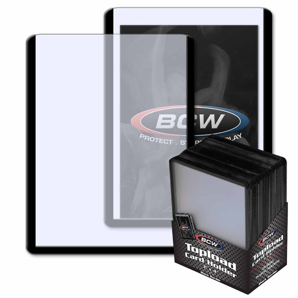 Standard 3x4 Topload Card Holder (Black Border) | BCW