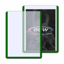 Standard 3x4 Topload Card Holder (Green Border) | BCW