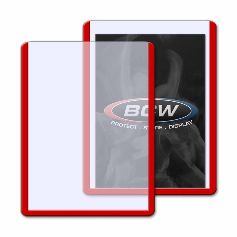 Standard 3x4 Topload Card Holder (Red Border) | BCW