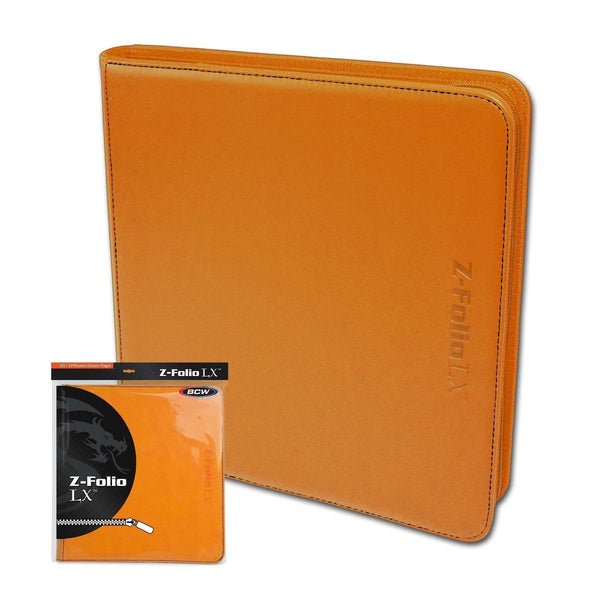Z-Folio 12-Pocket LX Album (Orange) | BCW