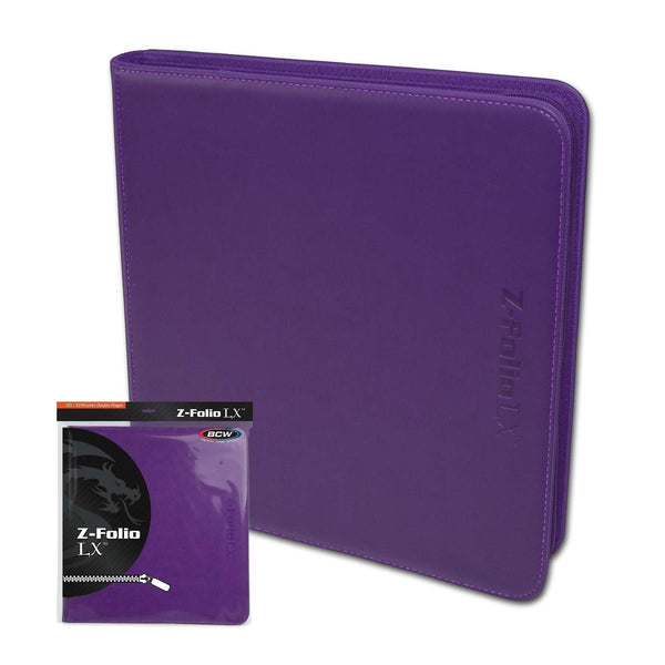Z-Folio 12-Pocket LX Album (Purple) | BCW