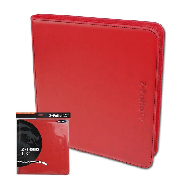 Z-Folio 12-Pocket LX Album (Red) | BCW