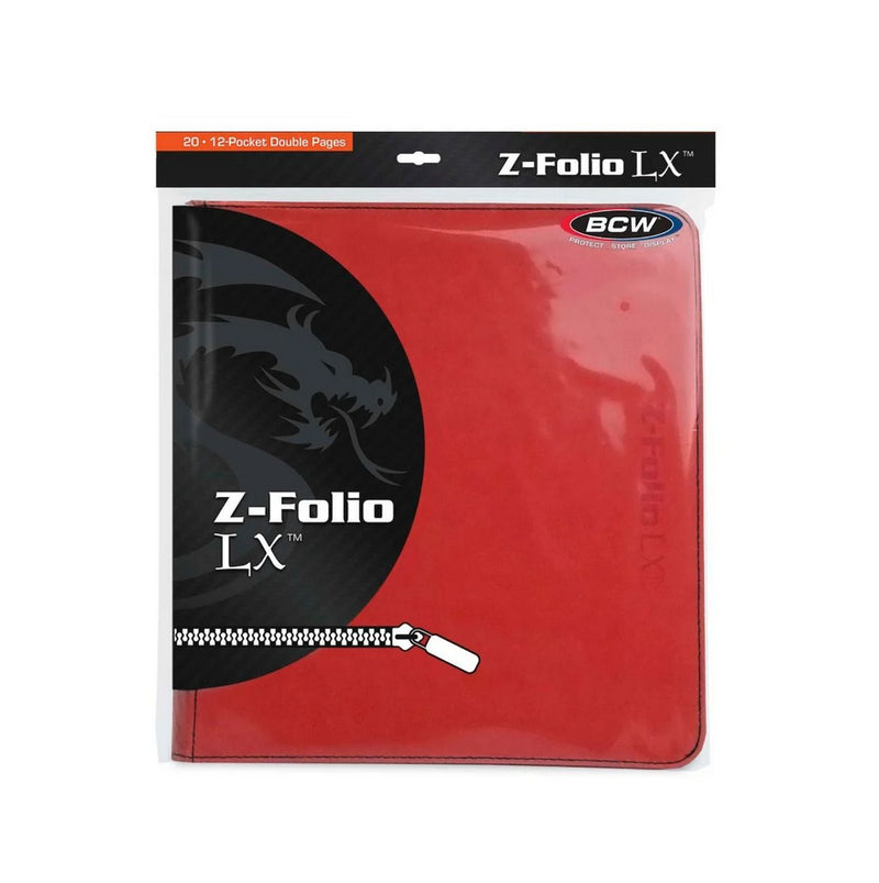 Z-Folio 12-Pocket LX Album (Red) | BCW