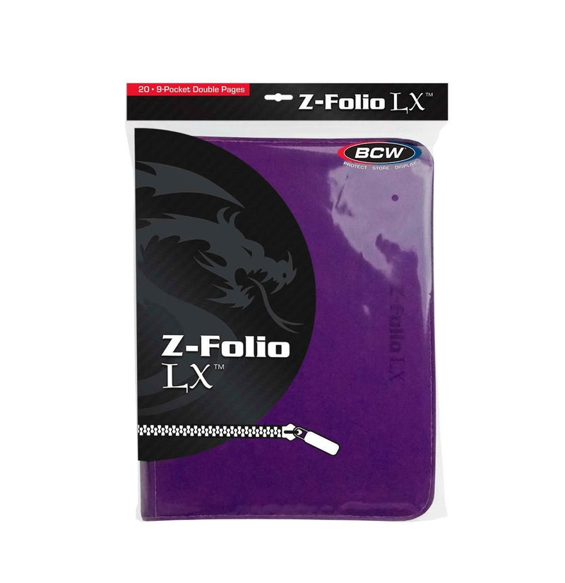 Z-Folio 9-Pocket LX Album (Purple) | BCW