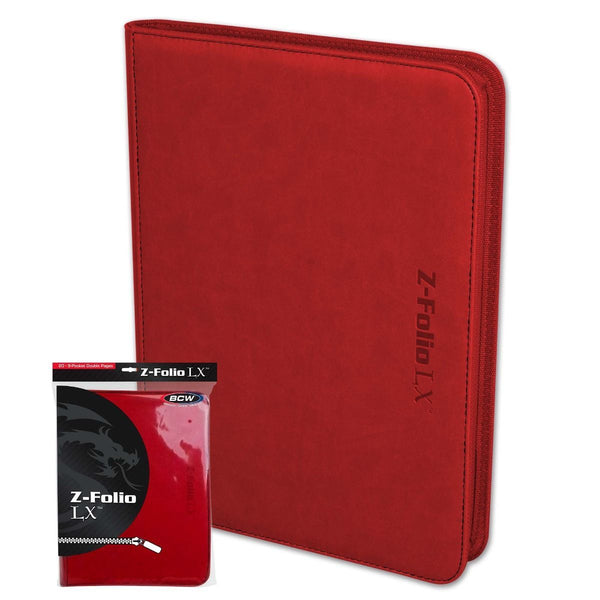 Z-Folio 9-Pocket LX Album (Red) | BCW