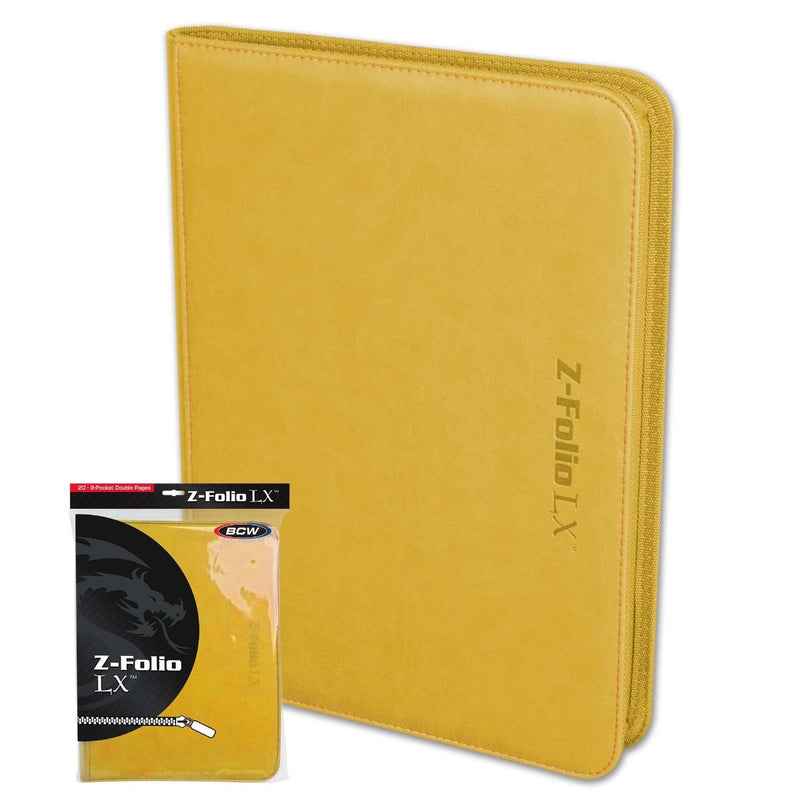 Z-Folio 9-Pocket LX Album (Yellow) | BCW