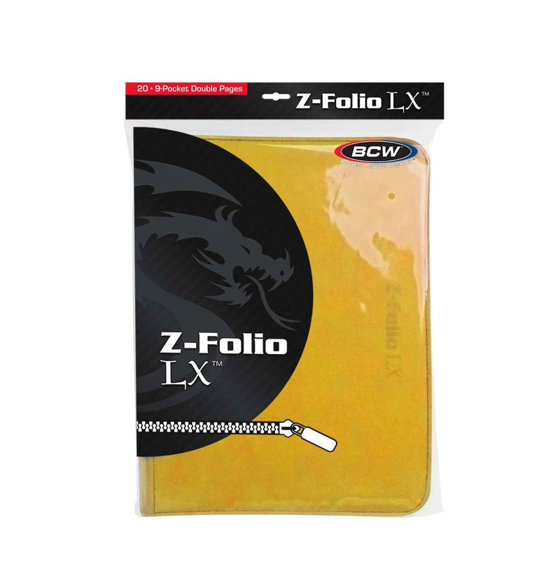 Z-Folio 9-Pocket LX Album (Yellow) | BCW