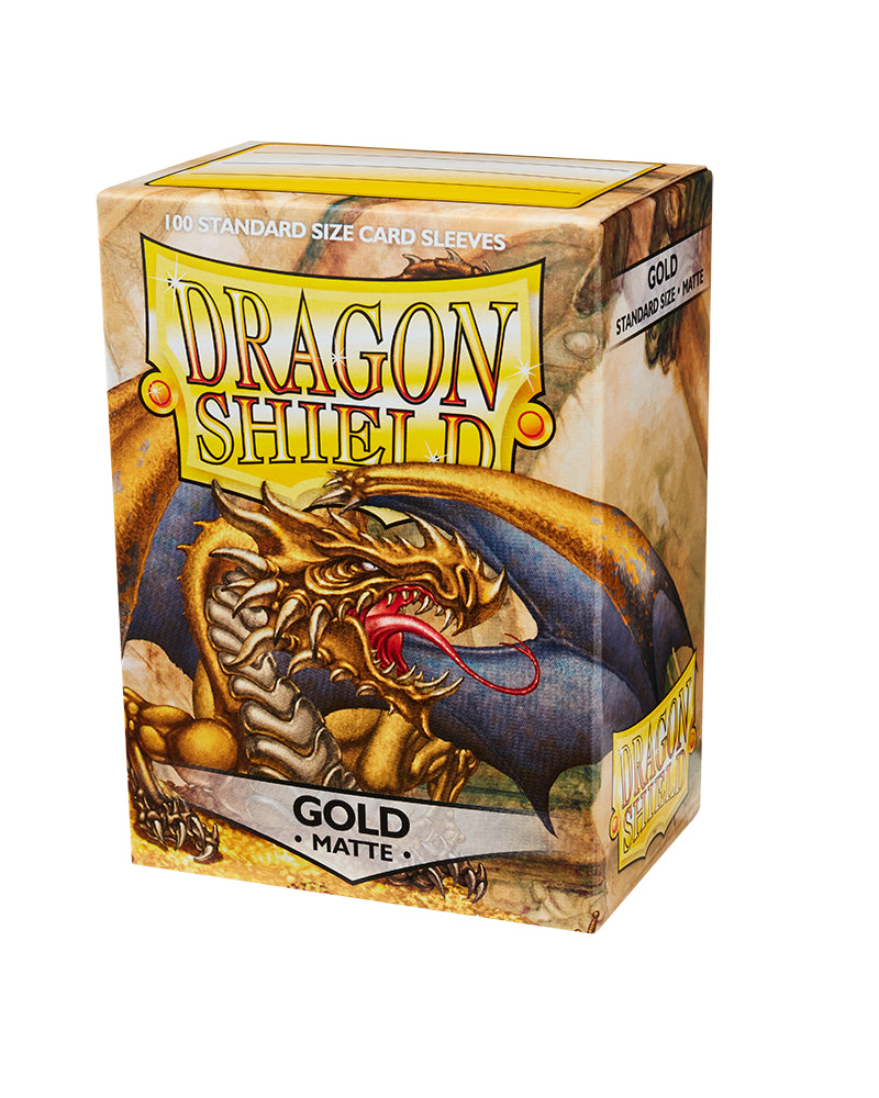 Matte Standard Sleeves (Gold) | Dragon Shield