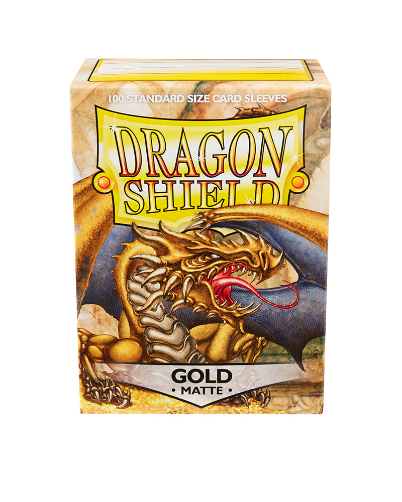 Matte Standard Sleeves (Gold) | Dragon Shield