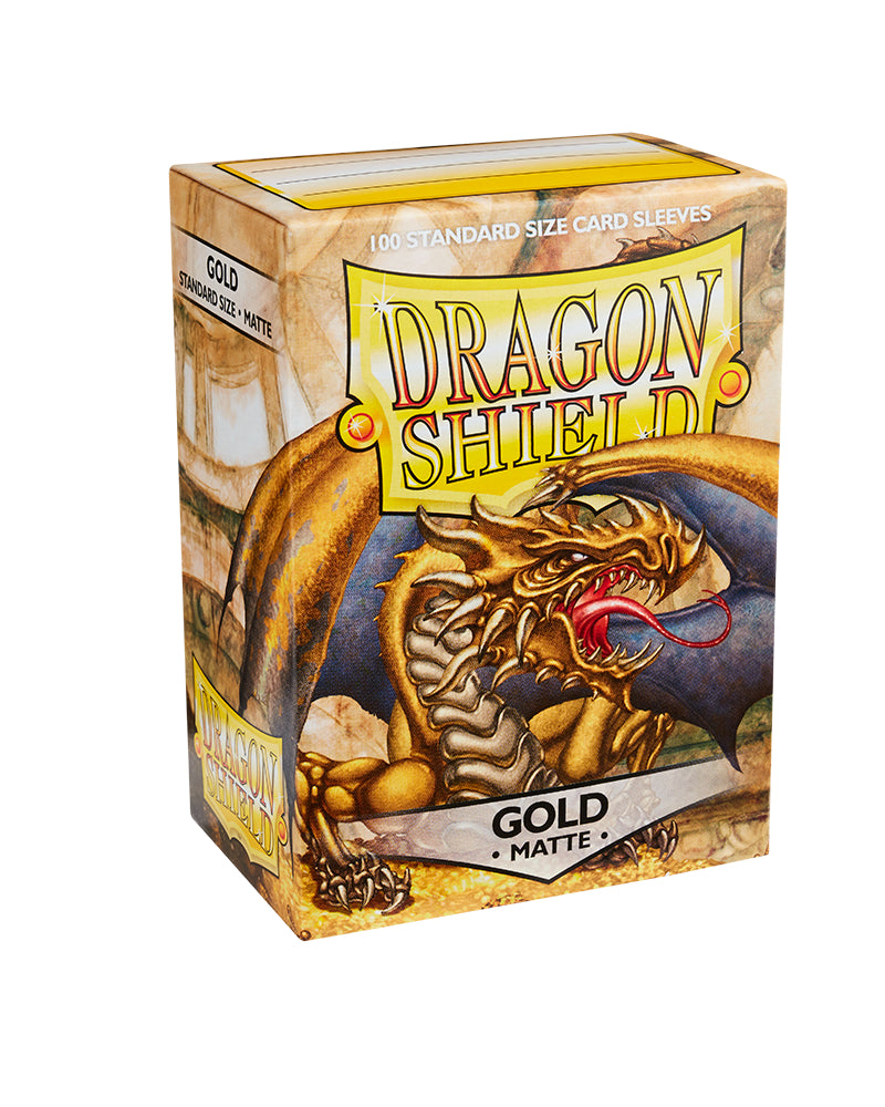 Matte Standard Sleeves (Gold) | Dragon Shield