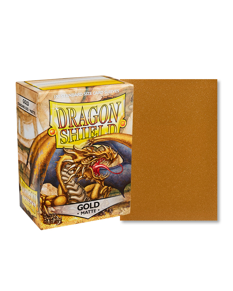 Matte Standard Sleeves (Gold) | Dragon Shield