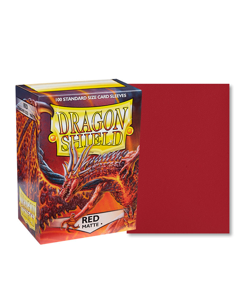 Matte Standard Sleeves (Red) | Dragon Shield