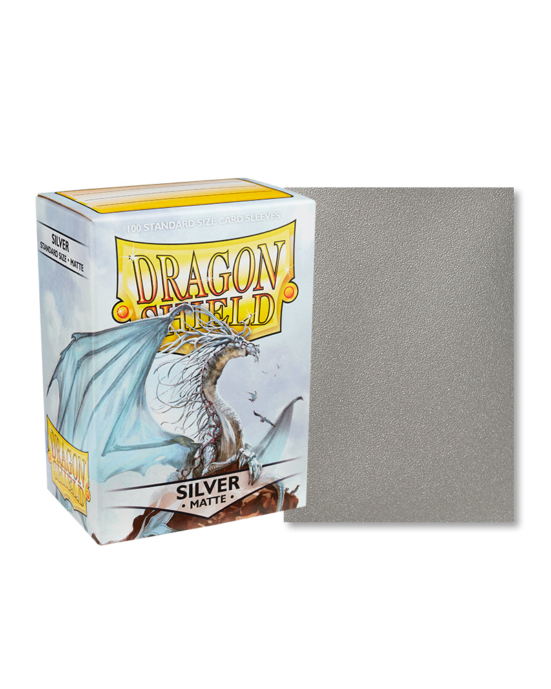 Matte Standard Sleeves (Silver) | Dragon Shield