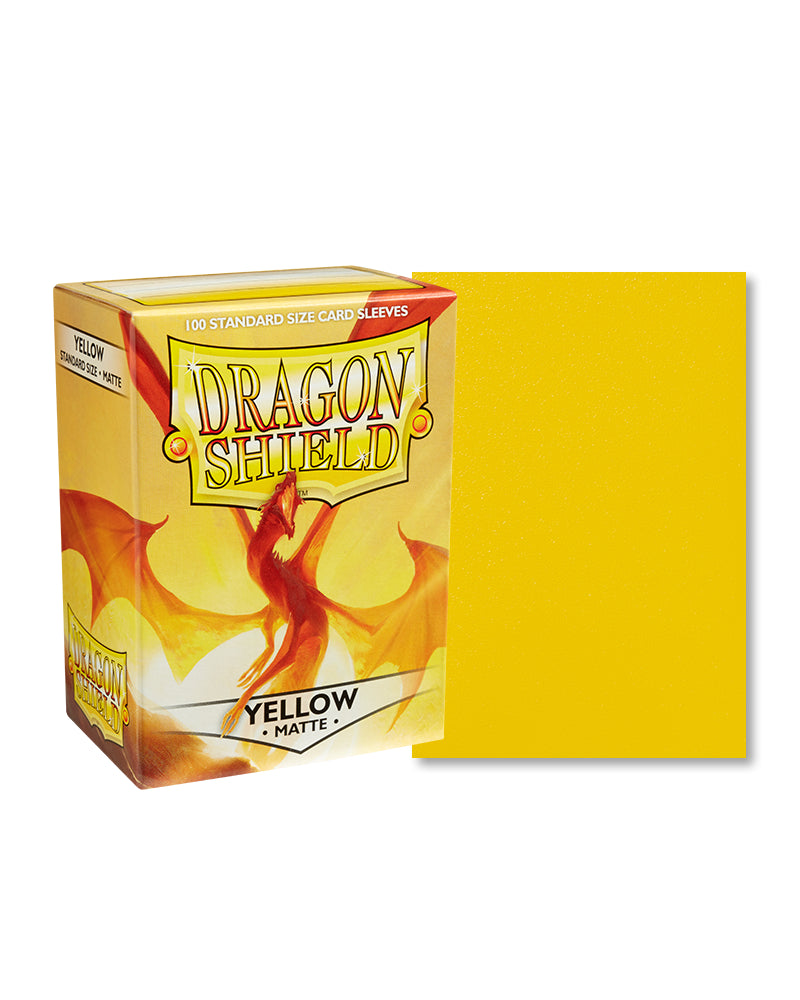 Matte Standard Sleeves (Yellow) | Dragon Shield