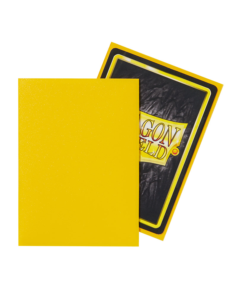 Matte Standard Sleeves (Yellow) | Dragon Shield