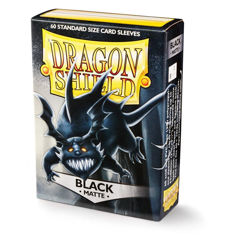 Matte 60 Standard Sleeves (Black) | Dragon Shield