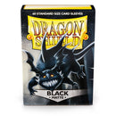 Matte 60 Standard Sleeves (Black) | Dragon Shield