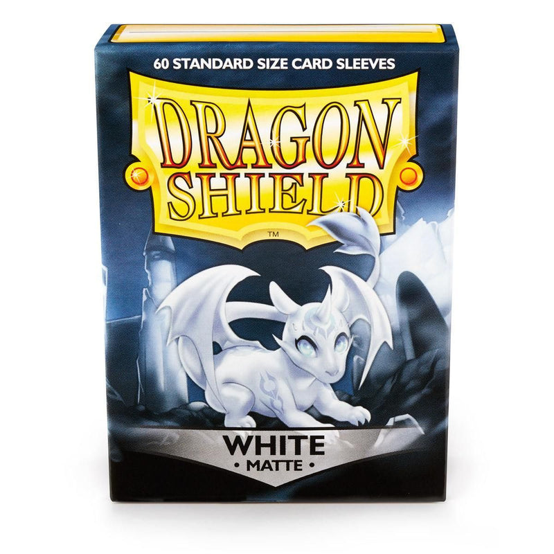 Matte 60 Standard Sleeves (White) | Dragon Shield