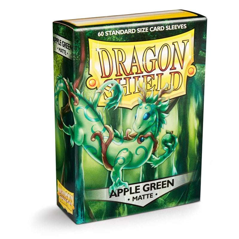 Matte 60 Standard Sleeves (Apple Green) | Dragon Shield