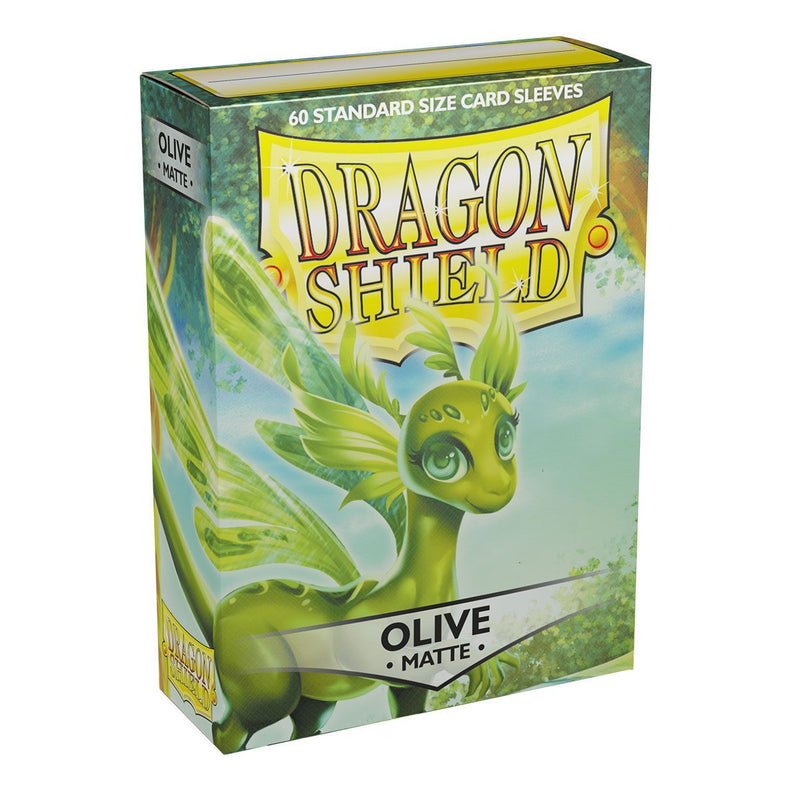 Matte 60 Standard Sleeves (Olive) | Dragon Shield