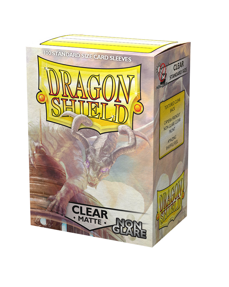 Matte Non-Glare Standard Sleeves (Clear) | Dragon Shield