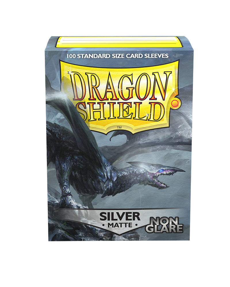 Matte Non-Glare Standard Sleeves (Silver) | Dragon Shield