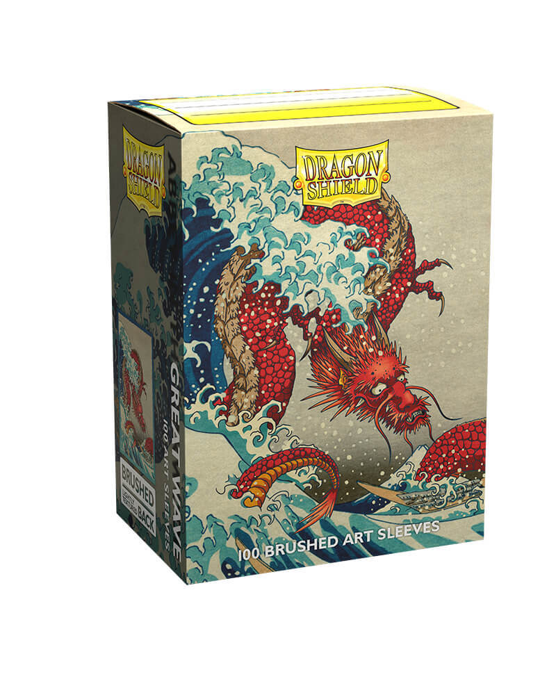 Brushed Art Standard Sleeves 'The Great Wave' | Dragon Shield