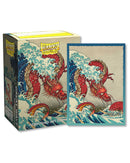 Brushed Art Standard Sleeves 'The Great Wave' | Dragon Shield