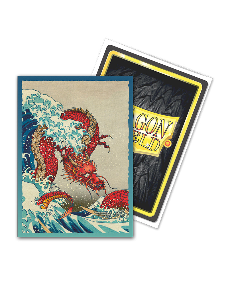 Brushed Art Standard Sleeves 'The Great Wave' | Dragon Shield