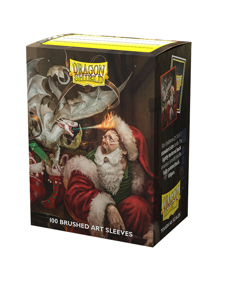 Brushed Art Standard Sleeves 'Christmas Dragon 2021' | Dragon Shield