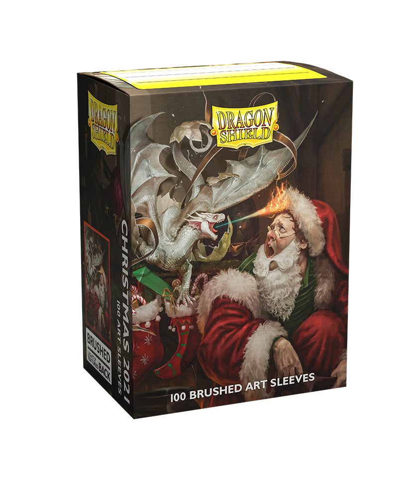 Brushed Art Standard Sleeves 'Christmas Dragon 2021' | Dragon Shield