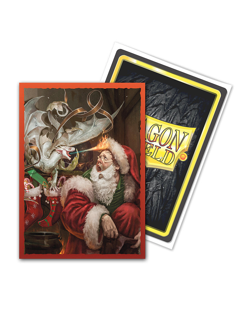 Brushed Art Standard Sleeves 'Christmas Dragon 2021' | Dragon Shield