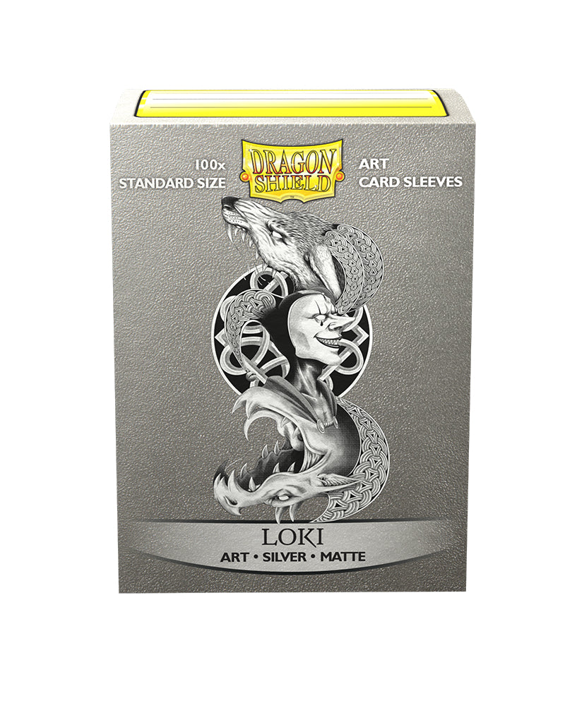 Silver Matte Art Standard Sleeves 'Loki' | Dragon Shield