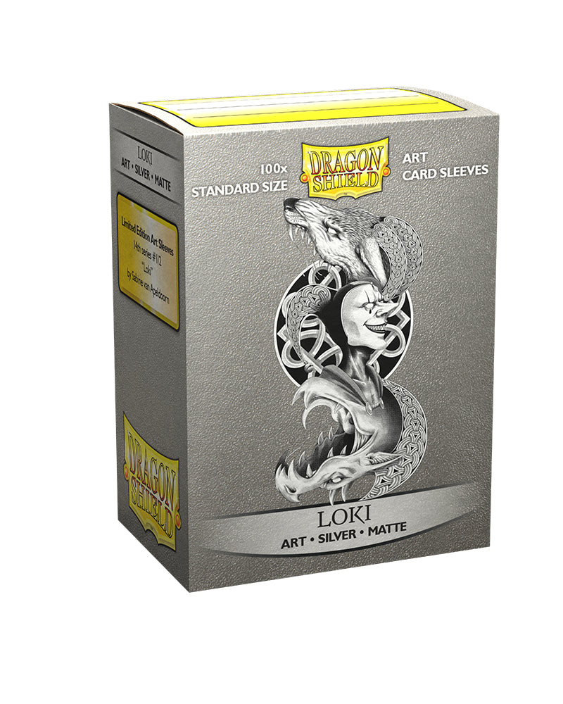 Silver Matte Art Standard Sleeves 'Loki' | Dragon Shield