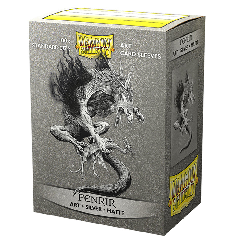 Silver Matte Art Standard Sleeves 'Fenrir' | Dragon Shield