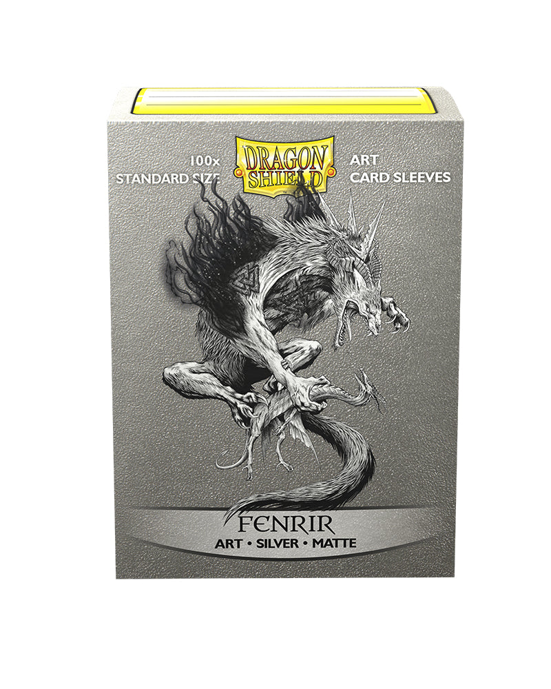 Silver Matte Art Standard Sleeves 'Fenrir' | Dragon Shield