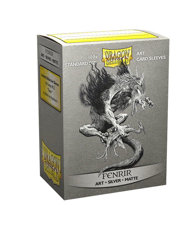 Silver Matte Art Standard Sleeves 'Fenrir' | Dragon Shield